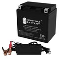 Mighty Max Battery YTX14L-BS Battery Replacement for Exide 14L-BS With 12V 2Amp Charger MAX3876192